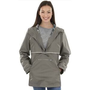 Charles River Apparel New Englander Waterproof Pullover Jacket Size M